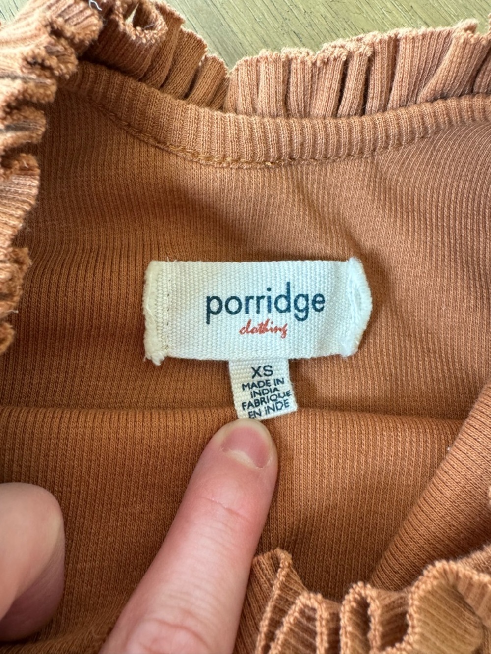 Anthropologie/Porridge Ruffled & Ribbed Tank - Picture 5 of 6